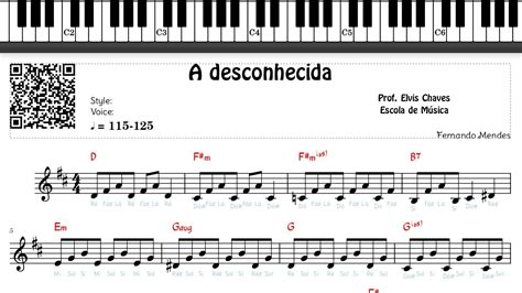 A Desconhecida Fernando Mendes Tutorial Partitura F Cil