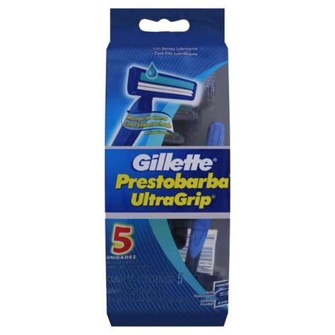 Aparelho De Barbear Gillette Prestobarba UltraGrip 5 Unidades