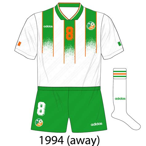 Republic Of Ireland 1994 Adidas Away Kit Shirt 01 Museum Of Jerseys