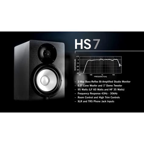 Jual YAMAHA HS7i 2 Way Bass Reflex Bi Powered Studio Monitor