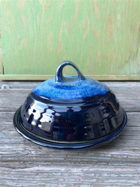 Hand Thrown Pottery Covered Butter Dish Ceramic Butter Keeper In Deepwater Would Also