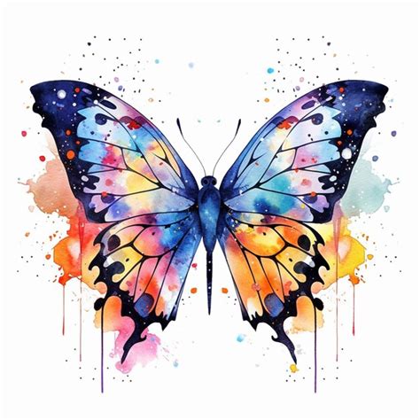 Premium Photo Brightly Colored Butterfly With Black Spots And