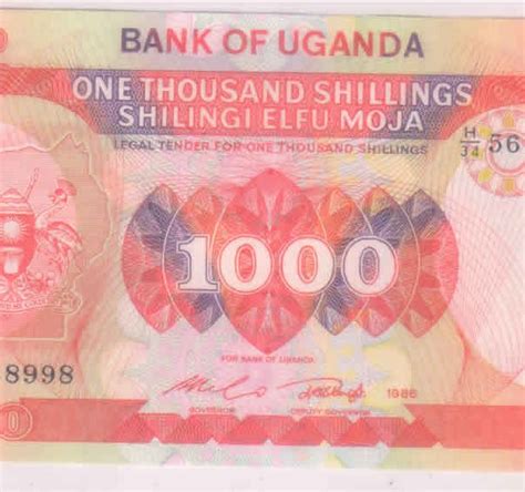 Uganda Shillings Unc Currency Note Kb Coins Currencies