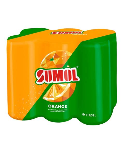 Sumol Sparkling Drink Orange Flavour Pack 330ml X 6