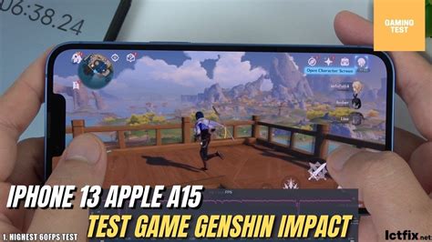 IPhone 13 Genshin Impact Gaming Test Highest Settings 60 FPS YouTube