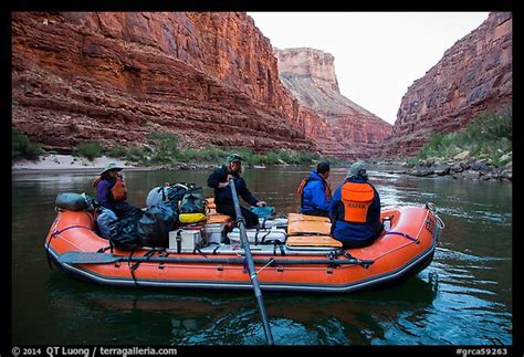 Picturephoto Oar Raft In Marble Canyon Early Morning Grand Canyon