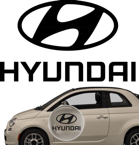 Naklejka Wodoodporna Samochodowa Samoprzylepna Hyundai Logo 20cm Za