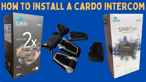 How To Install A Cardo Intercom Packtalk Bold Freecomx Spirit Or