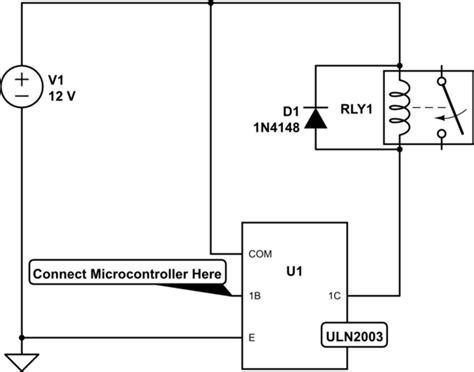 How To Drive Relay Using Uln2003 Electrical Engineering Stack Exchange