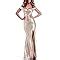 YSMei Women S Off Shoulder Sequins Evening Dress Split Mermaid Prom