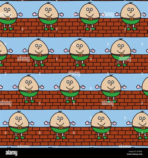 Illustration of repetitive Humpty Dumpty design wallpaper Stock Photo ...