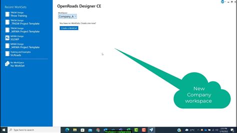 Openroads Designer Create Own Workspace Youtube