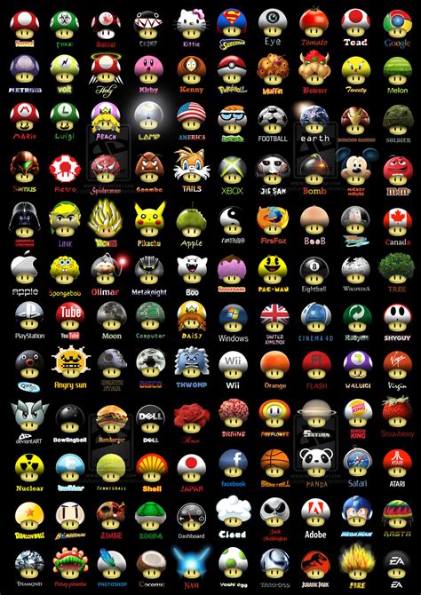 Different kinds of mushrooms - Super Mario Bros. Fan Art (32419815 ...