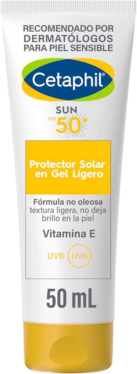 CETAPHIL Sun FPS 50 Protector Solar En Gel Ligero 1 Pz 50 Ml Alta