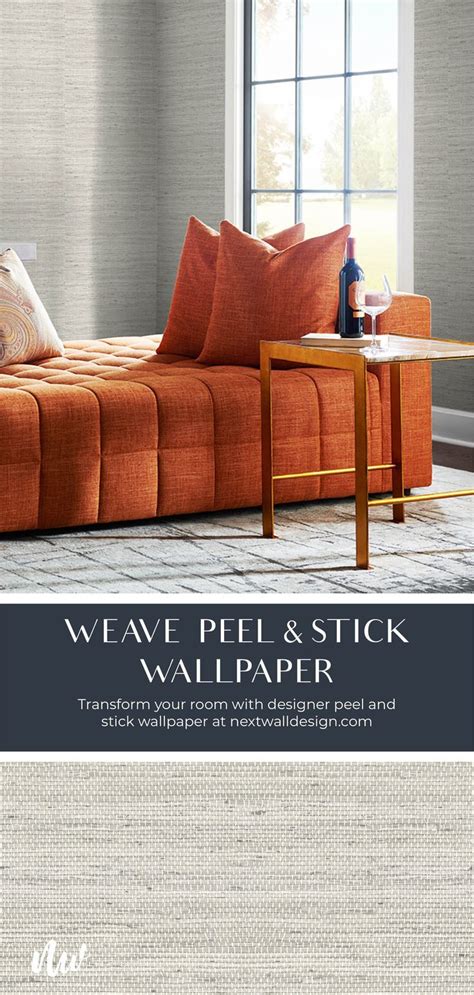 Lillian August Luxe Haven Luxe Weave Peel And Stick Wallpaper Lunar