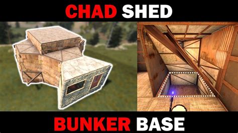 Chad Shed 2 Simple RUST 2x2 Bunker Base Design 17 23 Rockets YouTube