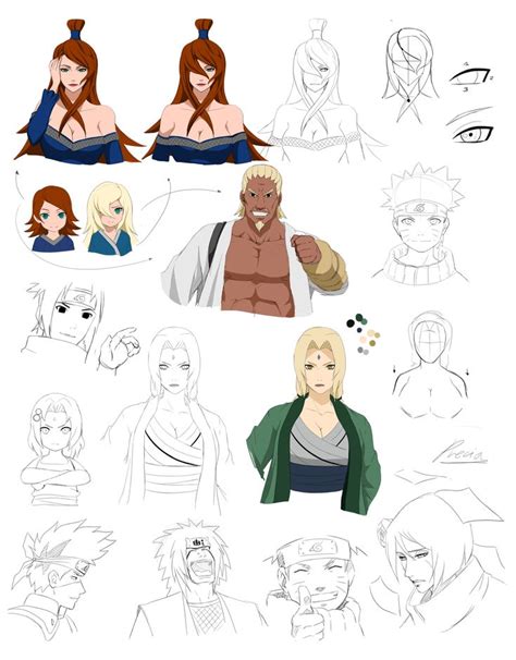 Various Poses And Expressions For The Character Avatars In Naruta S Avatar