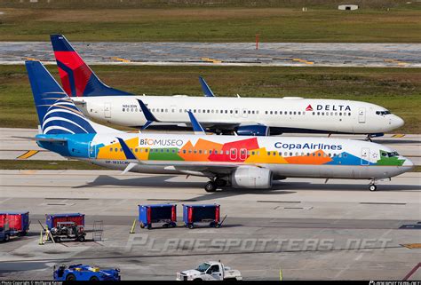 HP 1825CMP Copa Airlines Boeing 737 8V3 WL Photo By Wolfgang Kaiser