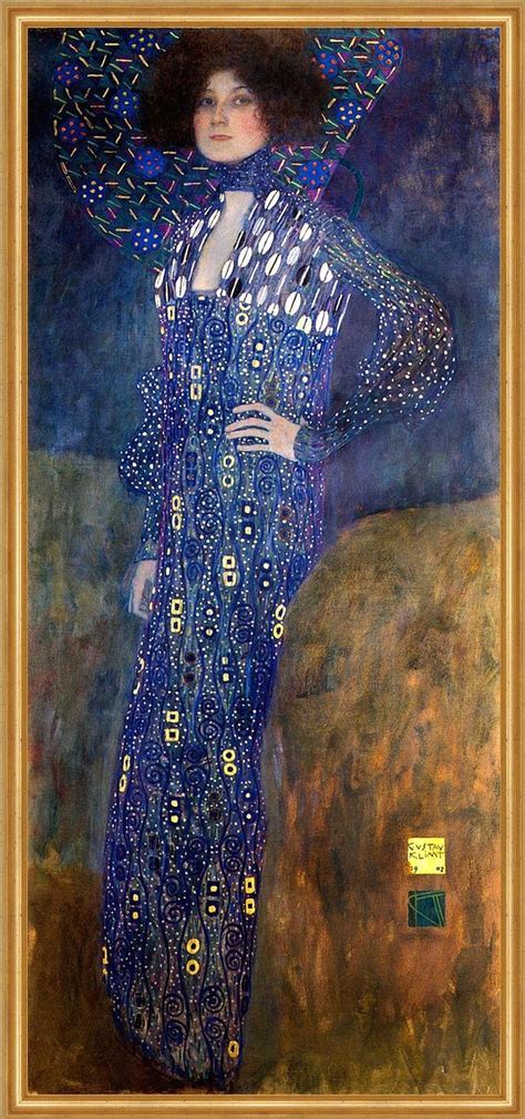 Portrait of Emilie Flöge by Gustav Klimt oil on canvas 1902 Klimt