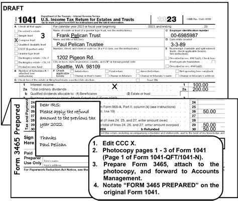 How To Fill Out 1041 K 1 Leah Beachum S Template