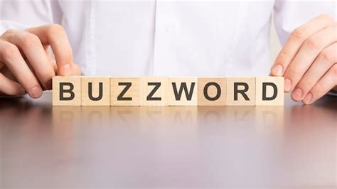 Premium Photo Buzzword Word Made With Building Blocks Business Concept