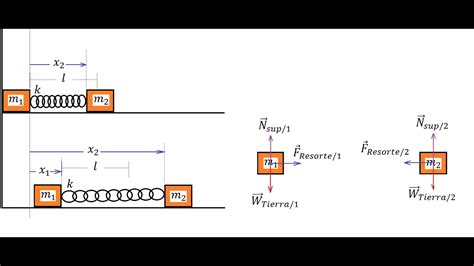 Movimiento De Masas Conectadas Por Un Resorte 3 7 Or 4 7 Kelppner And
