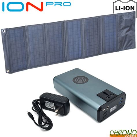 Powapacs Ion Pro Mah Power Bank Solar Panel W Chrono Carpe