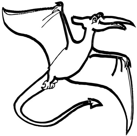 Desenhos de Pterodáctilo 6 para Colorir e Imprimir ColorirOnline