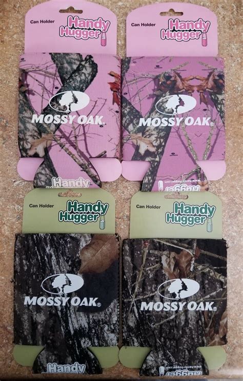 4 HANDY HUGGERS MOSSY OAK CAN COOLERS 2 PINK MOSSY OAK 2 MOSSY OAK