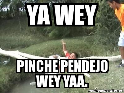 Meme Personalizado Ya Wey Pinche Pendejo Wey Yaa 2794940