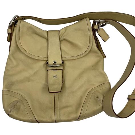 Coach Medium Tan Leather Crossbody Bag Gem