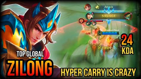 Savage Hyper Carry Zilong With Best Build Global Zilong Savage