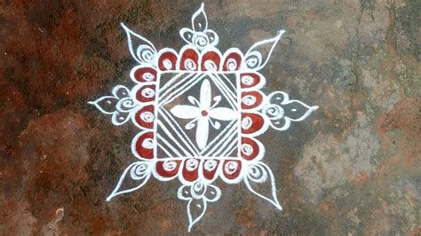 Chithirai Madham Special Kolam Chitra Pournami Special Flower Kolam