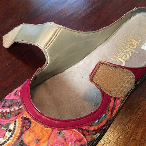 Rieker Leather And Tapestry Mary Jane Shoes Gem