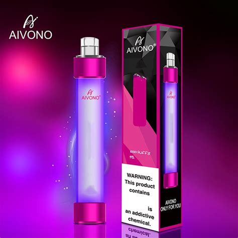 Authentic AIVONO Aim Fire Disposable Vape E Cigarette Device With RGB