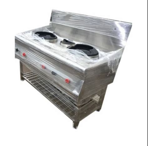 P K Equipment Stainless Steel Chinese Cooking Range Number Of Burner