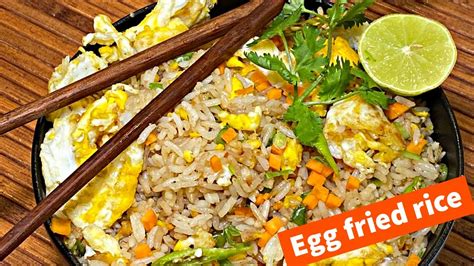 Egg Fried Rice ఎగ్ ఫ్రైడ్ రైస్ Instant Fried Rice Recipe With Eggs Youtube