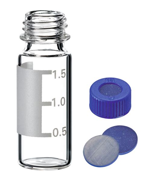 Fisherbrand Certified Vial Kit 9mm Short Thread Clear Glass 1 5mL