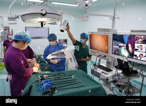 endoscopic surgery  res stock photography  images alamy