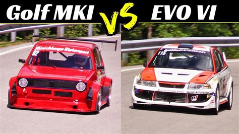 Vw Golf Mki Vs Mitsubishi Lancers Evo Vi Hillclimb Monsters Virtual