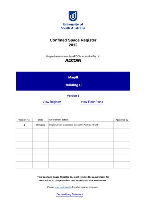 Pdf Confined Space Register Home Intranet Dokumen Tips