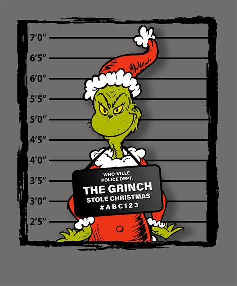 The Grinch Christmas Wanted Poster Mens Vintage Digital Art By Chloe