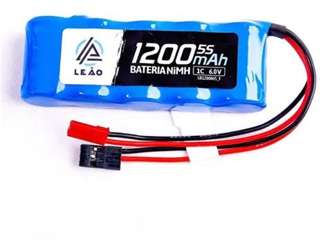 Bateria Nimh 6v 1200mah Flat 6 0v Rx Receptor Jst Futaba Frete grátis