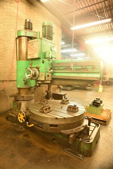 Meuser And Co Radial Drill 43543 M90r 6 Arm 19 Column Diameter