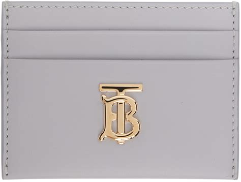 Burberry Gray Logo Card Holder Ssense