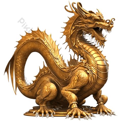 Golden Chinese Dragon Vector Png Images Psd Free Download Pikbest