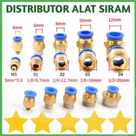 Jual Fitting Pneumatic Slip Lock Mm Mm Male Male Sdl