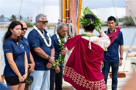 polynesian voyaging society launches   year moananuiakea voyage