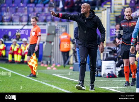 Brussel Belgium May Head Coach Vincent Kompany Of Rsc Anderlecht