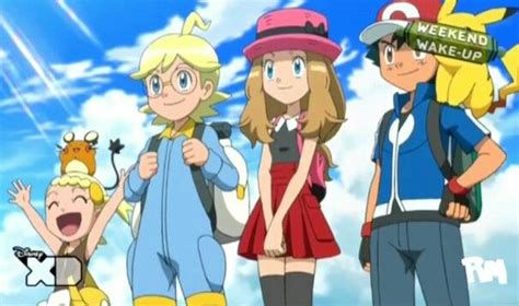 Ash Serena Clemont And Bonnie Pokemon People Pokemon Pokemon Ash And Serena